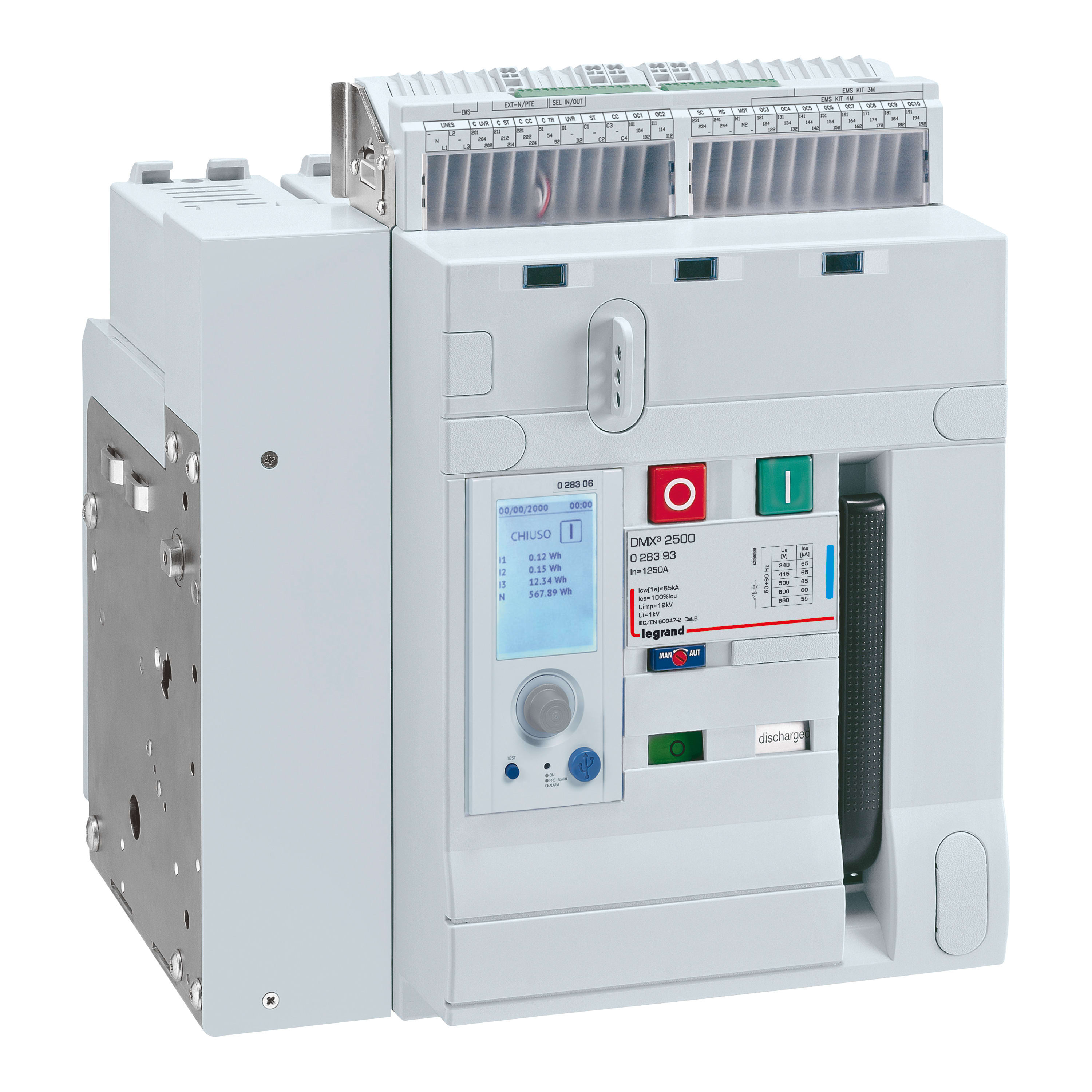 Legrand - Disjoncteur ouvert fixe DMX32500 65kA 4P 1250A