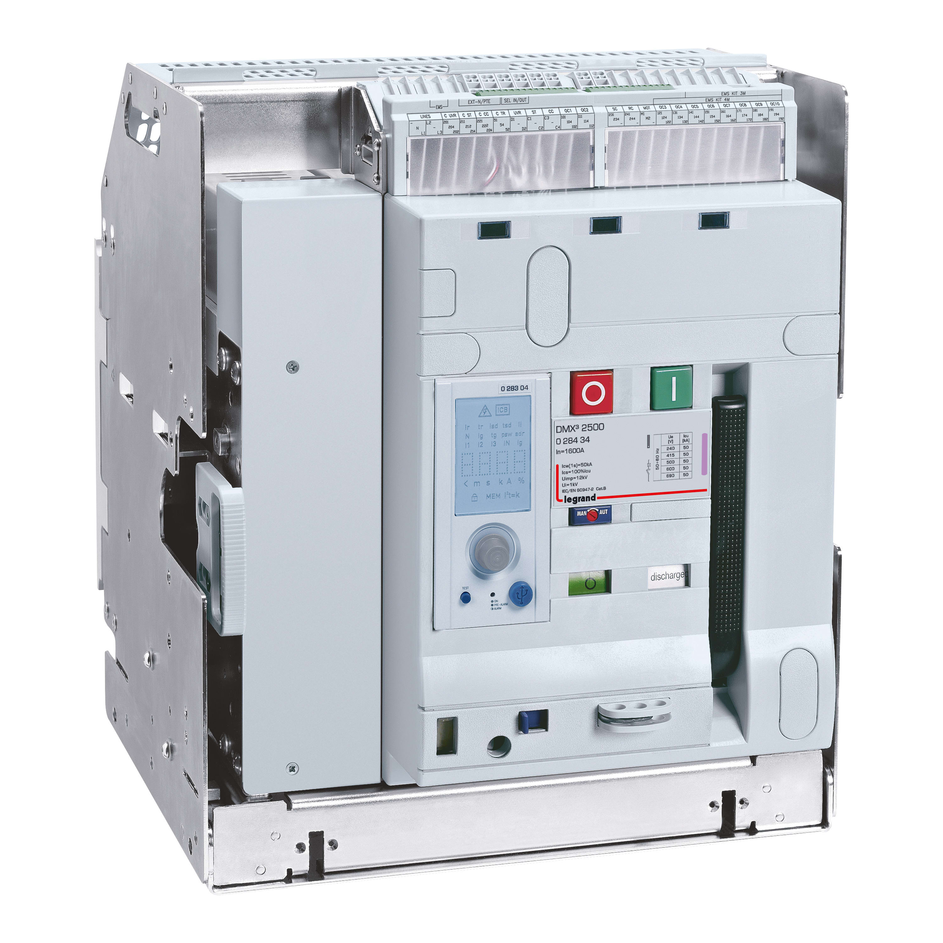Legrand - Disjoncteur ouvert débrochable DMX32500 50kA 4P 1600A