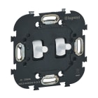 Legrand - Mécanisme Double VV-Poussoir 1P à levier - Finition Blanc Satin Art d'Arnould