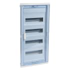 Legrand - Coffret modulaire encastré 4 rangées 48+8 mod porte isolante galbée transparente