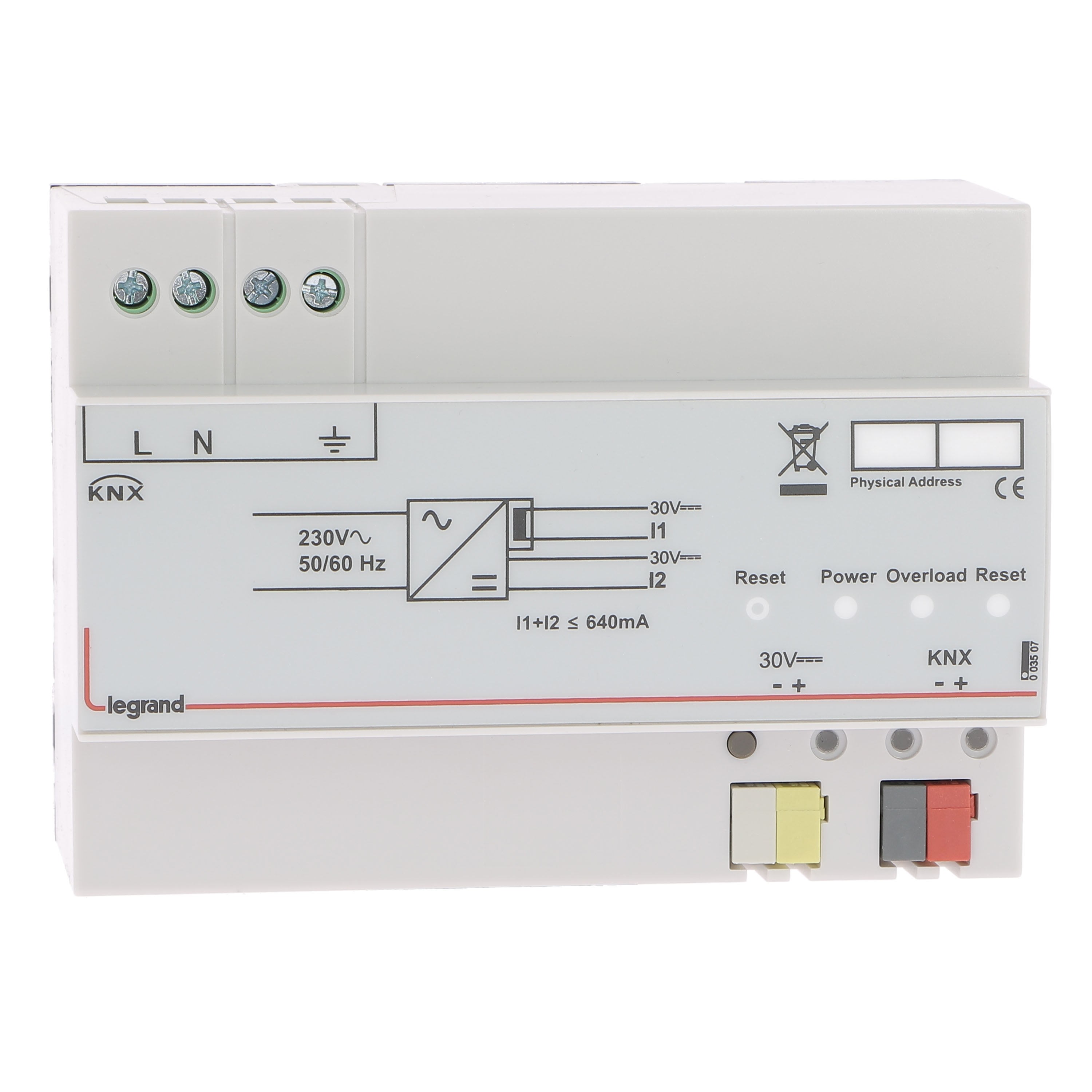 Legrand - Alimentation modulaire - pour ligne BUS KNX - 640mA
