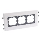Legrand - Support universel 3 postes - goulottes DLP monobloc couvercle 130mm horizontal