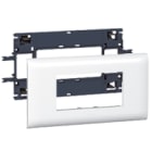 Legrand - Support Mosaic 4 modules pour goulotte DLP monobloc avec couvercle 85mm