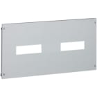 Legrand - Plastron métal XL3800/4000 - à vis - pour 2 DPX-IS250 - H 300 - 24 mod
