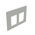 Legrand - Plastron métal XL34000 - 2 DMX3 et DMX-I 1600 - l. 600mm - débrochable -36 mod