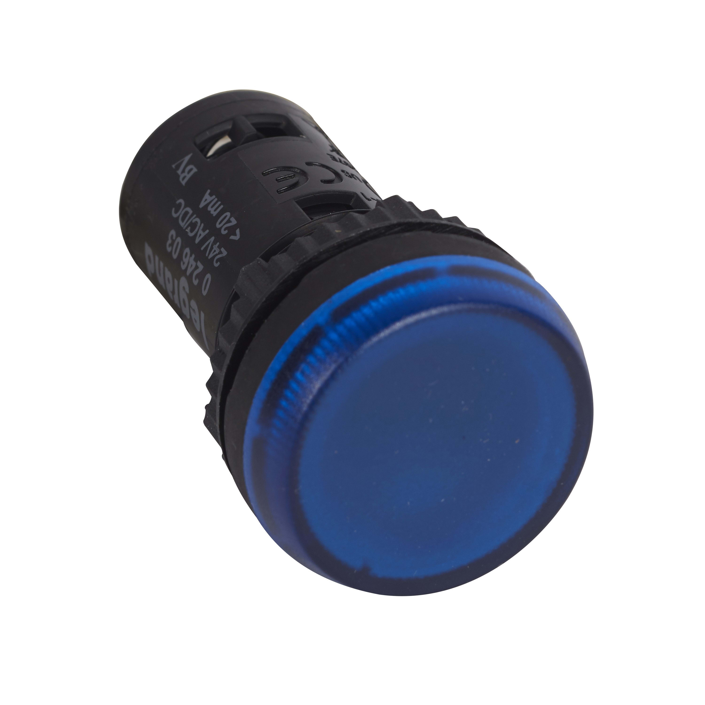 Legrand - Voyant monobloc avec LED intégrée IP69 Osmoz complet - bleu - 24V~ ou 24V=