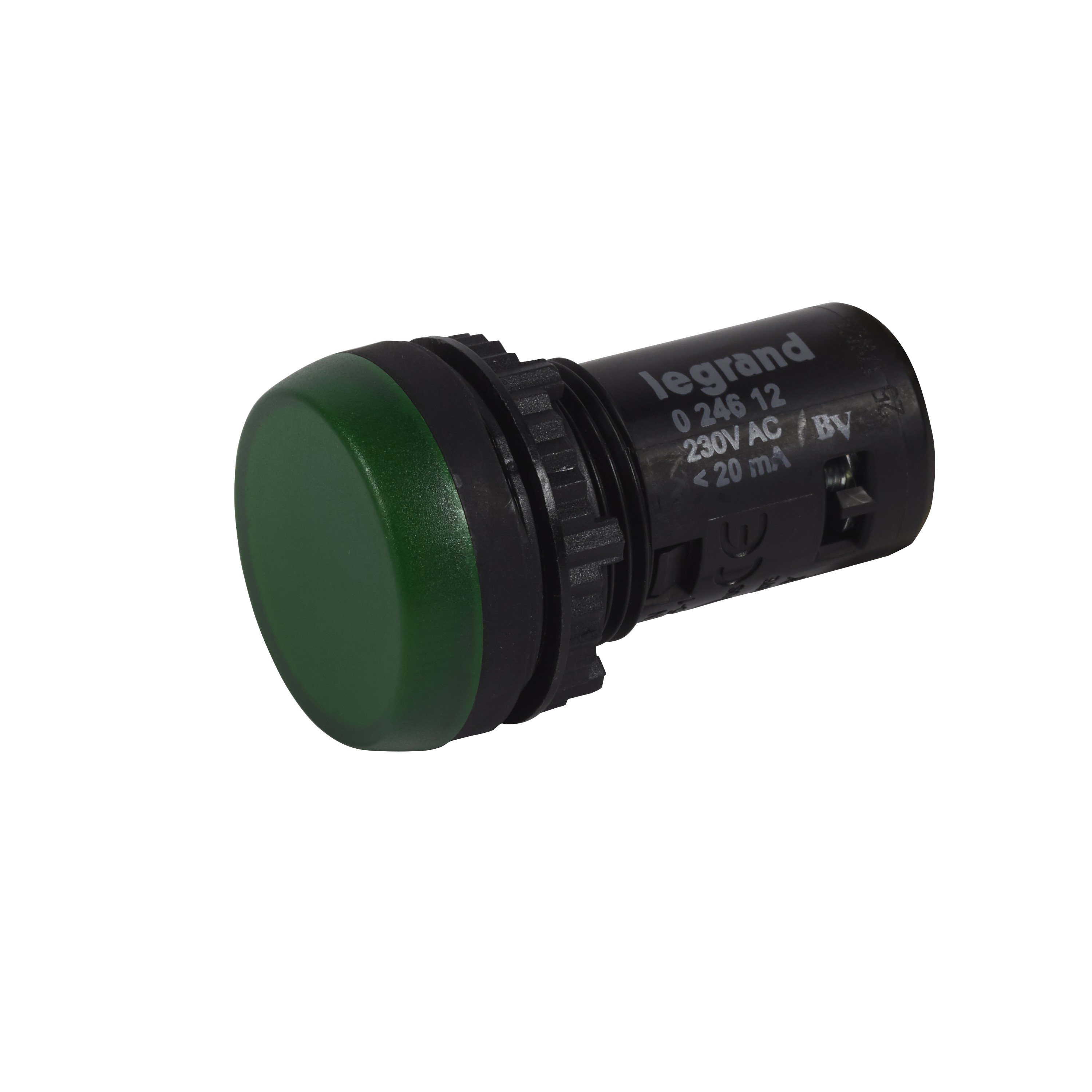 Legrand - Voyant monobloc avec LED intégrée IP69 Osmoz complet - vert - 230V~