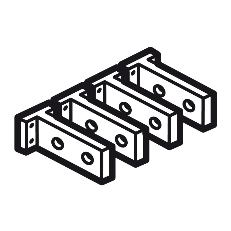 Legrand - Jeu de 8 prises arrière courtes amont et aval pour DPX-IS1600 et DPX31600 4P