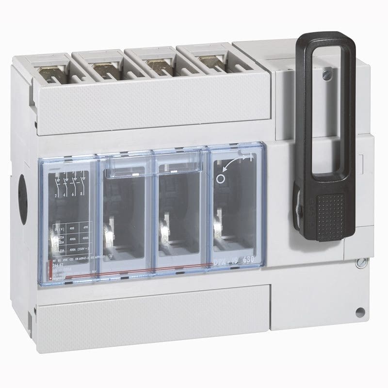 Legrand - Interrupteur-sectionneur DPX-IS630 à déclenchement commande frontale - 4P - 400A