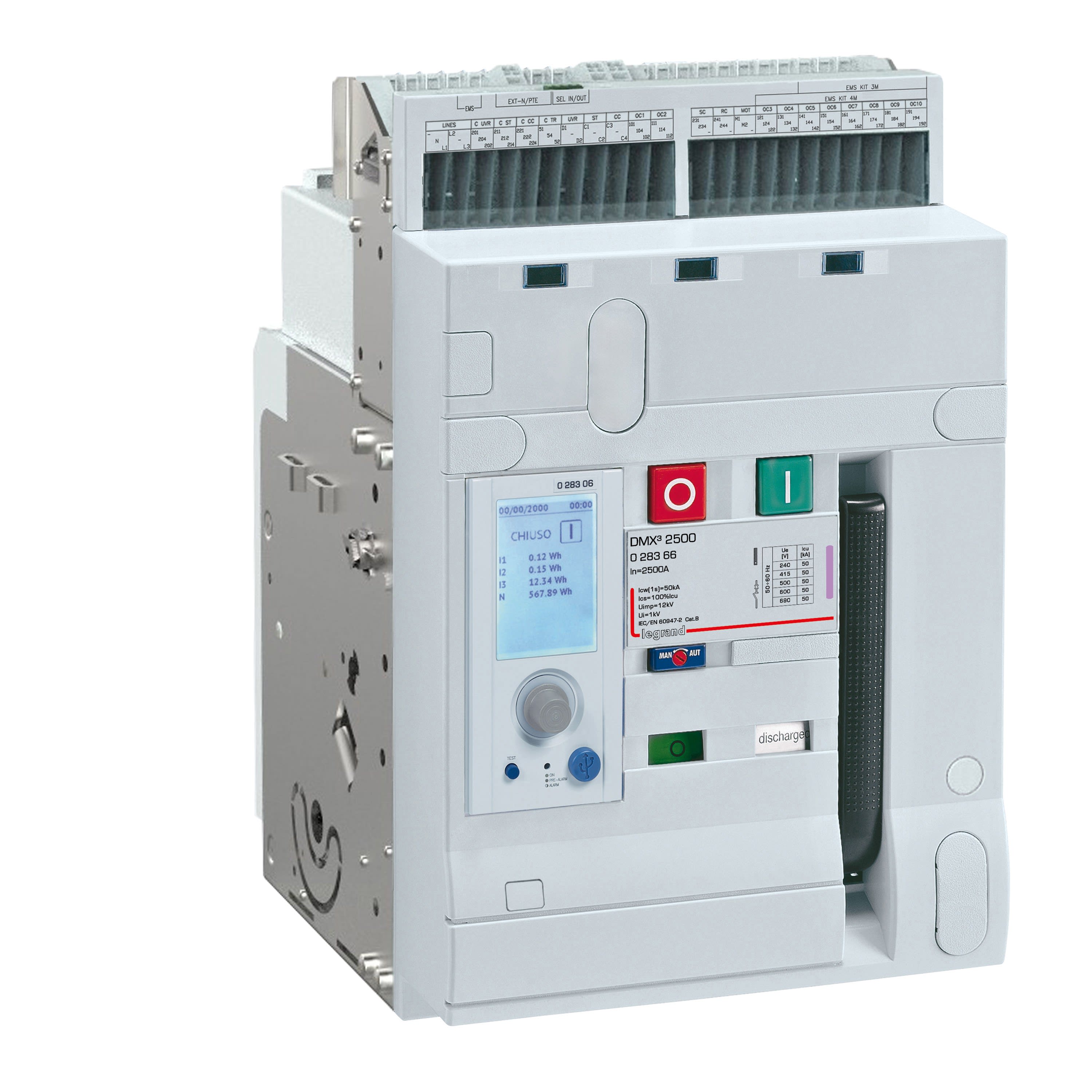 Legrand - Disjoncteur ouvert fixe DMX32500 50kA 3P 2500A