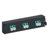 Legrand - Bloc fibre optique multimodes LCS3 LC duplex pour 6 fibres multimodes - aqua