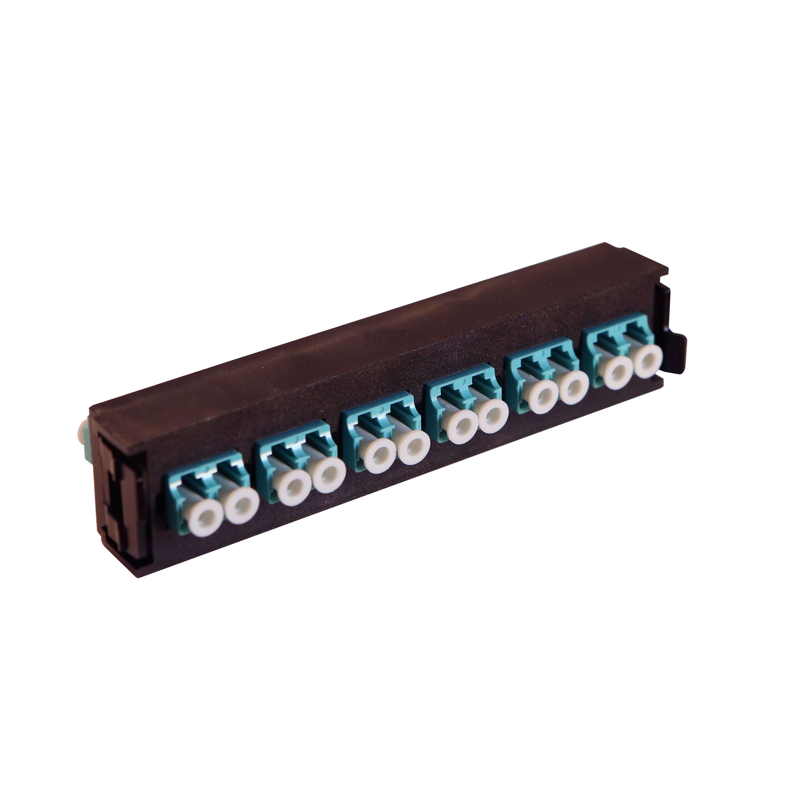 Legrand - Bloc fibre optique multimodes LCS3 LC duplex pour 12 fibres multimodes - aqua