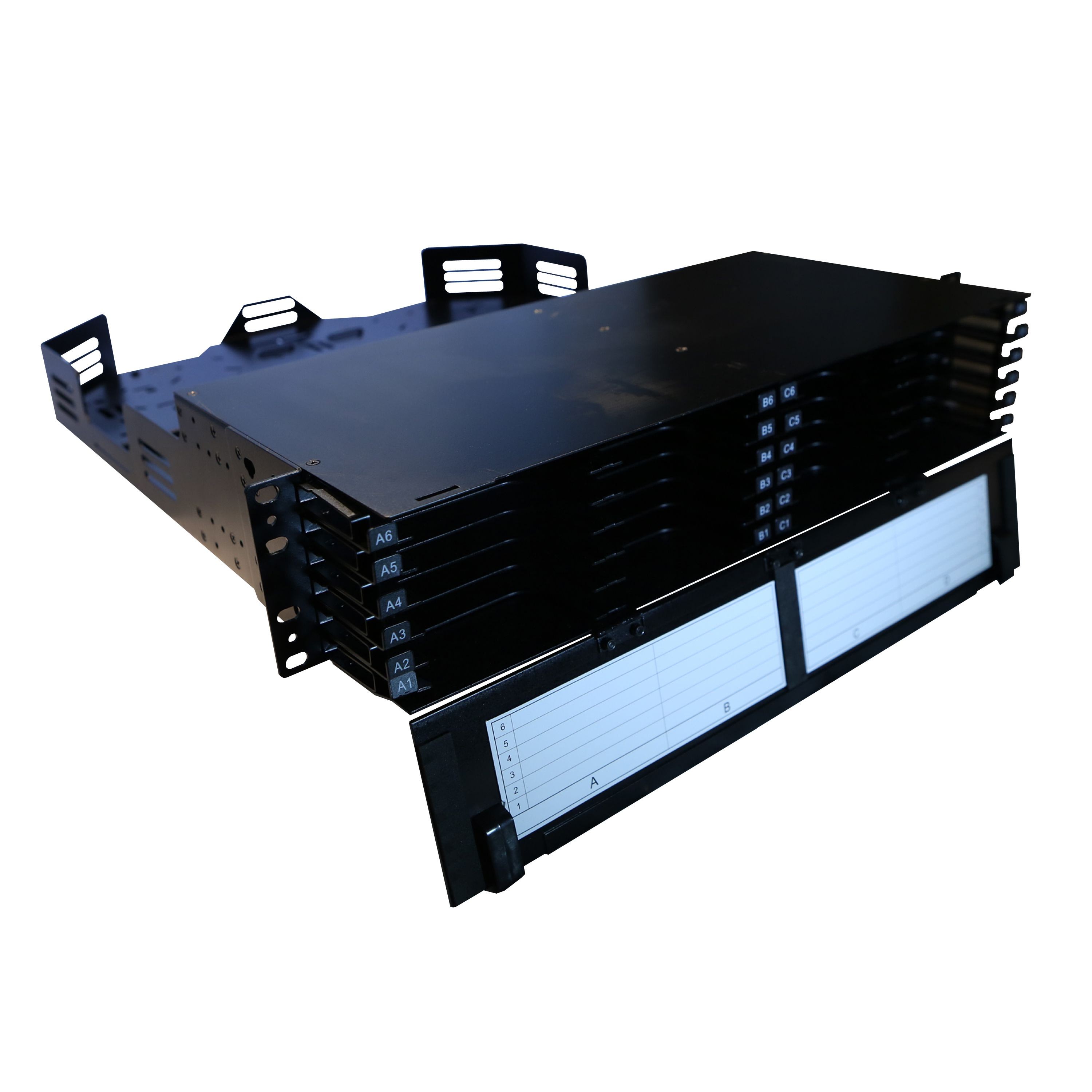 Legrand - Tiroir optique modulaire LCS³ -gestion cordons face avant/arrière -2U -à équiper