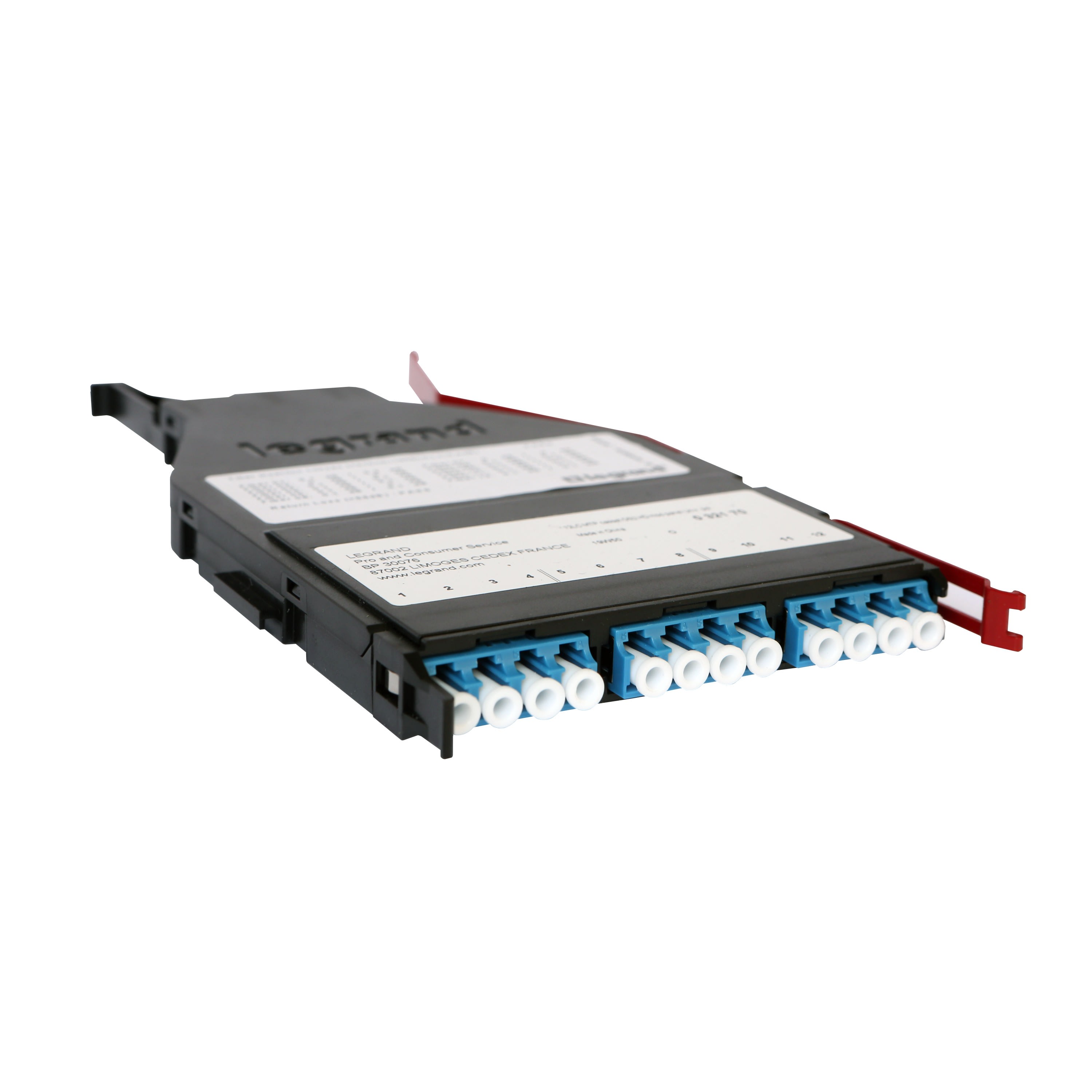 Legrand - Cassette slim HD MTP pour panneau modulaire LCS3 OS2 monomode 12 brins LC