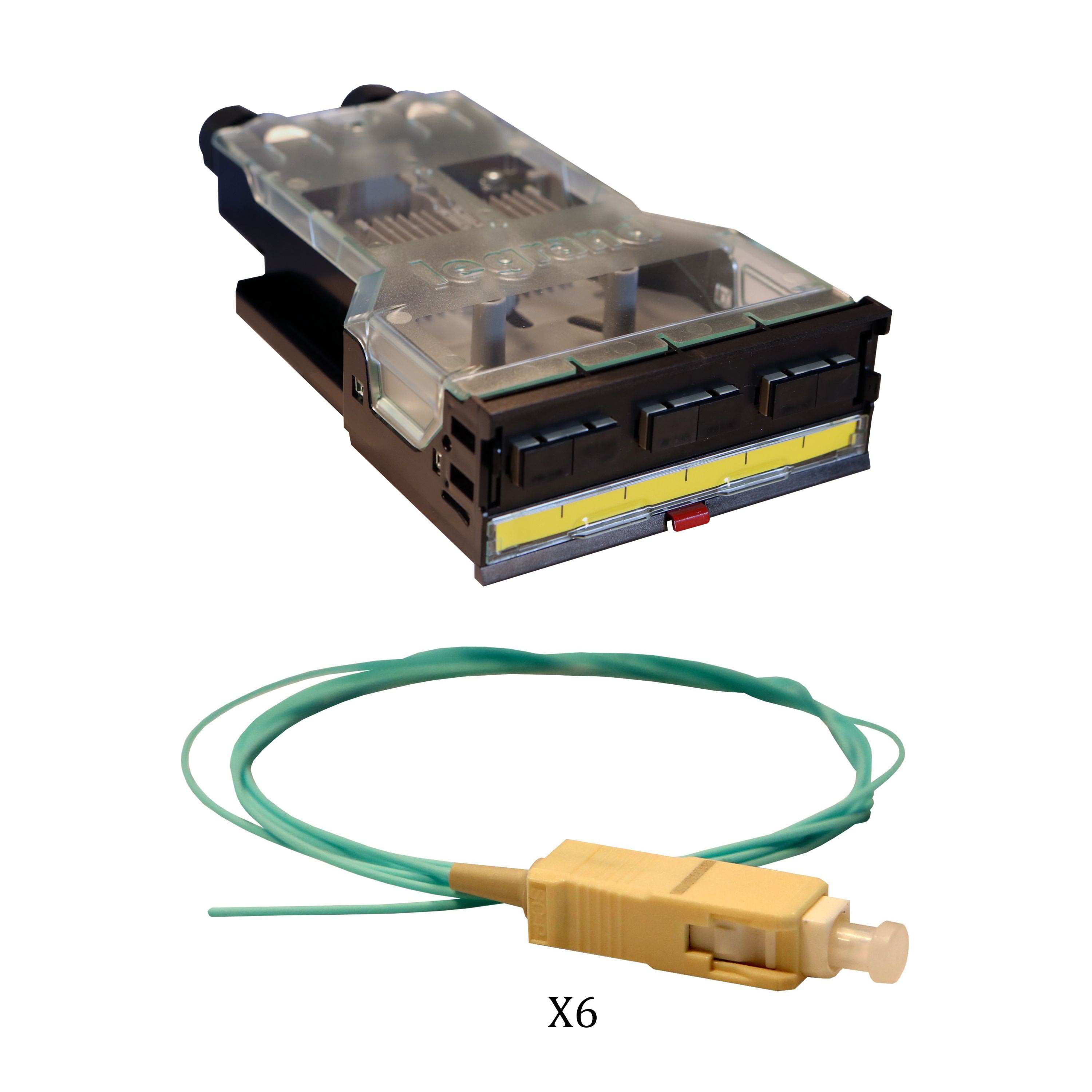 Legrand - Cassette LCS3 fibre optique avec bloc SC duplex 6fibres multimode 50-125um