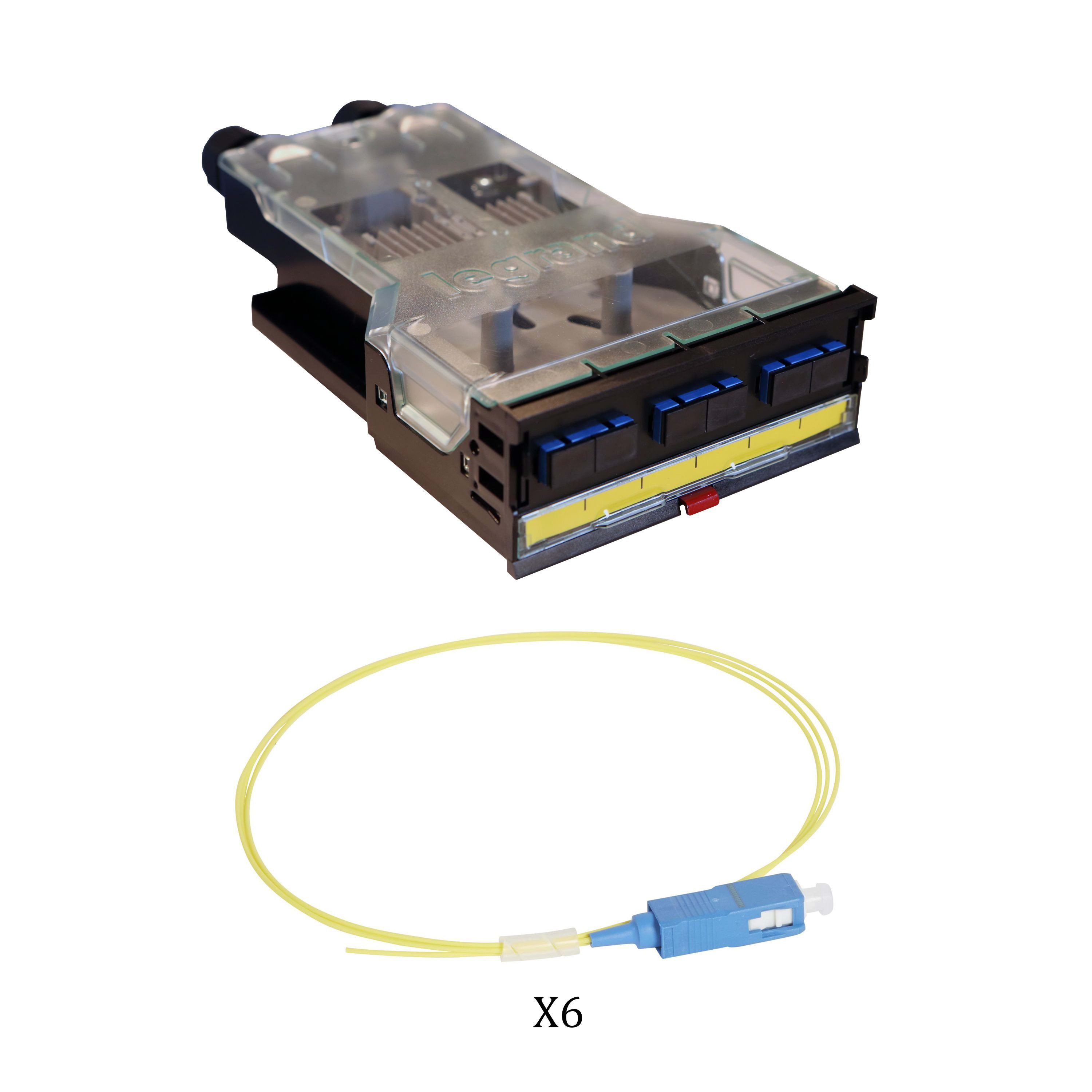 Legrand - Cassette LCS3 fibre optique avec 1 bloc SC duplex -6 fibres monomode 9/125 ?m