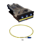 Legrand - Cassette LCS3 fibre optique avec 1 bloc LC duplex -6 fibres monomode 9-125 um