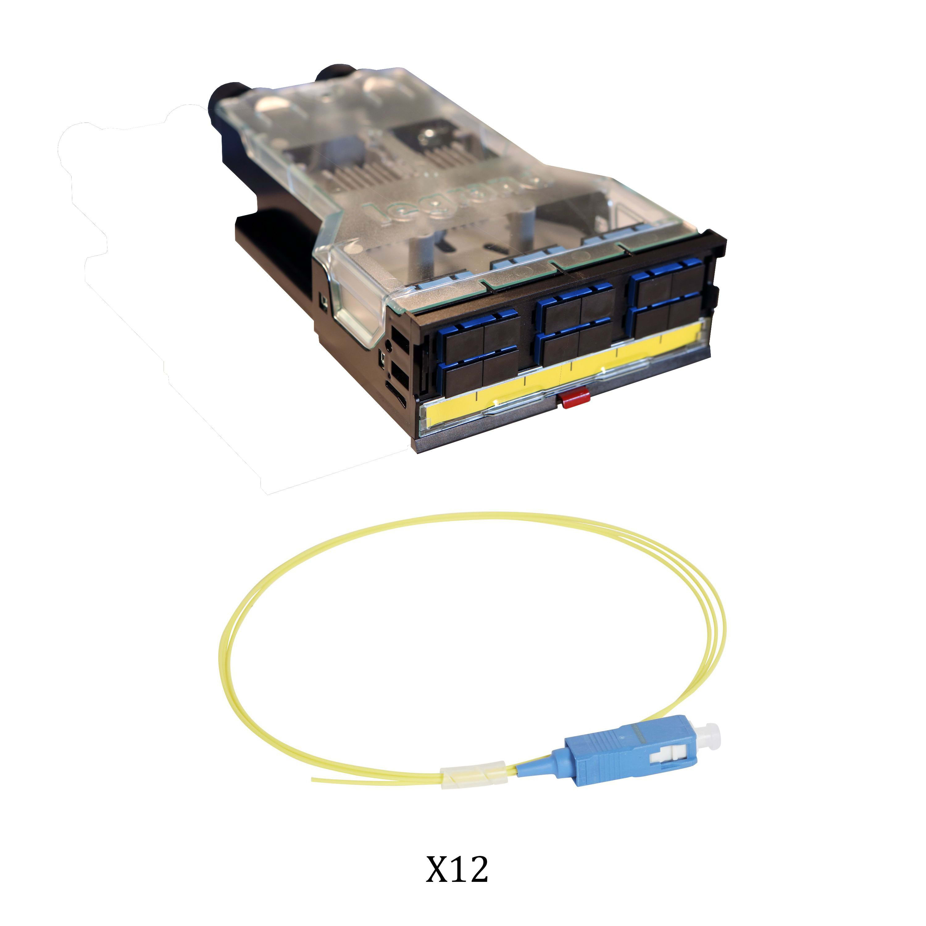 Legrand - Cassette LCS3 fibre optique avec bloc SC duplex 12fibres monomode 9/125 ?m