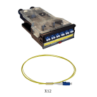 Legrand - Cassette LCS3 fibre optique avec bloc LC duplex 12fibres monomode 9-125 um