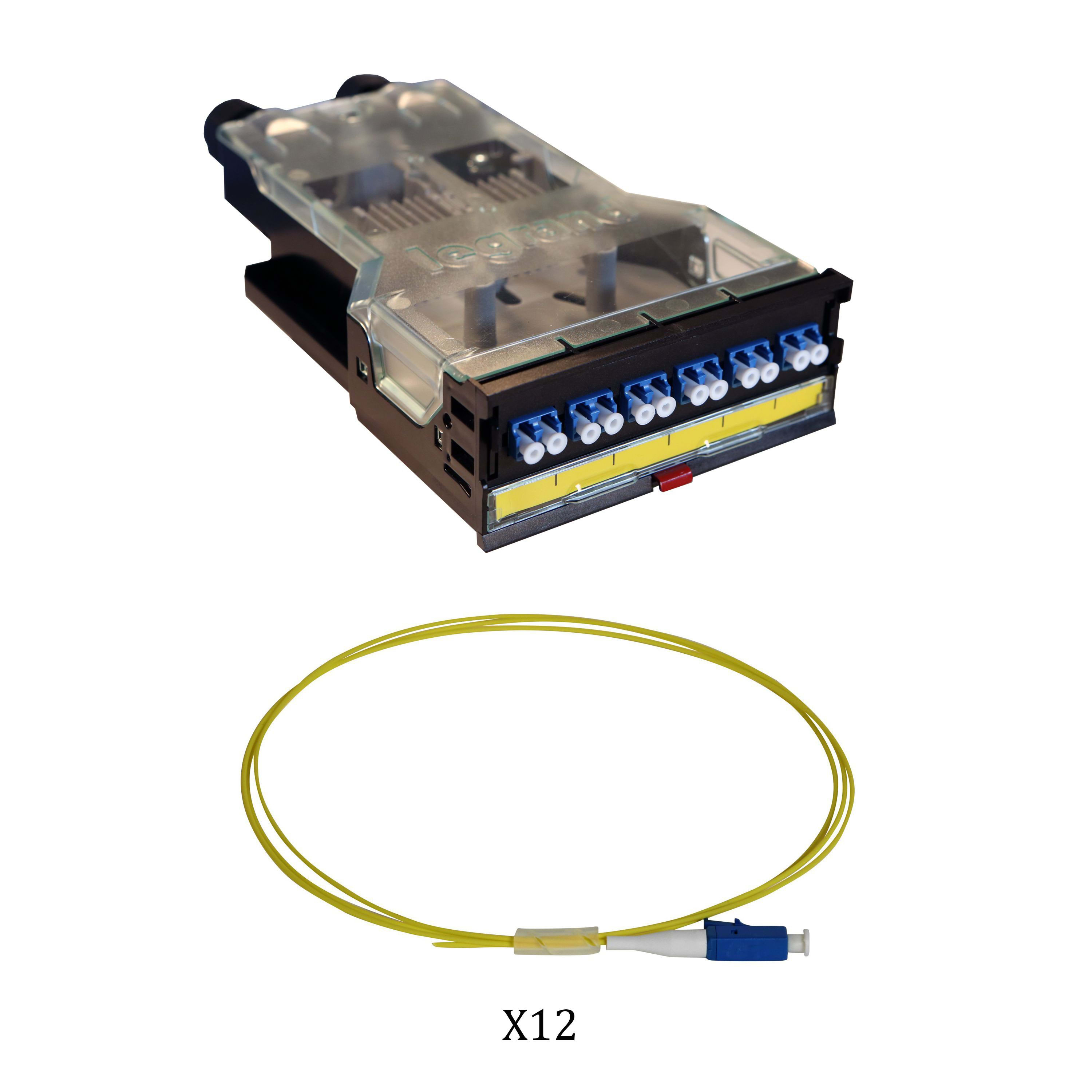 Legrand - Cassette LCS3 fibre optique avec bloc LC duplex 12fibres monomode 9/125 ?m