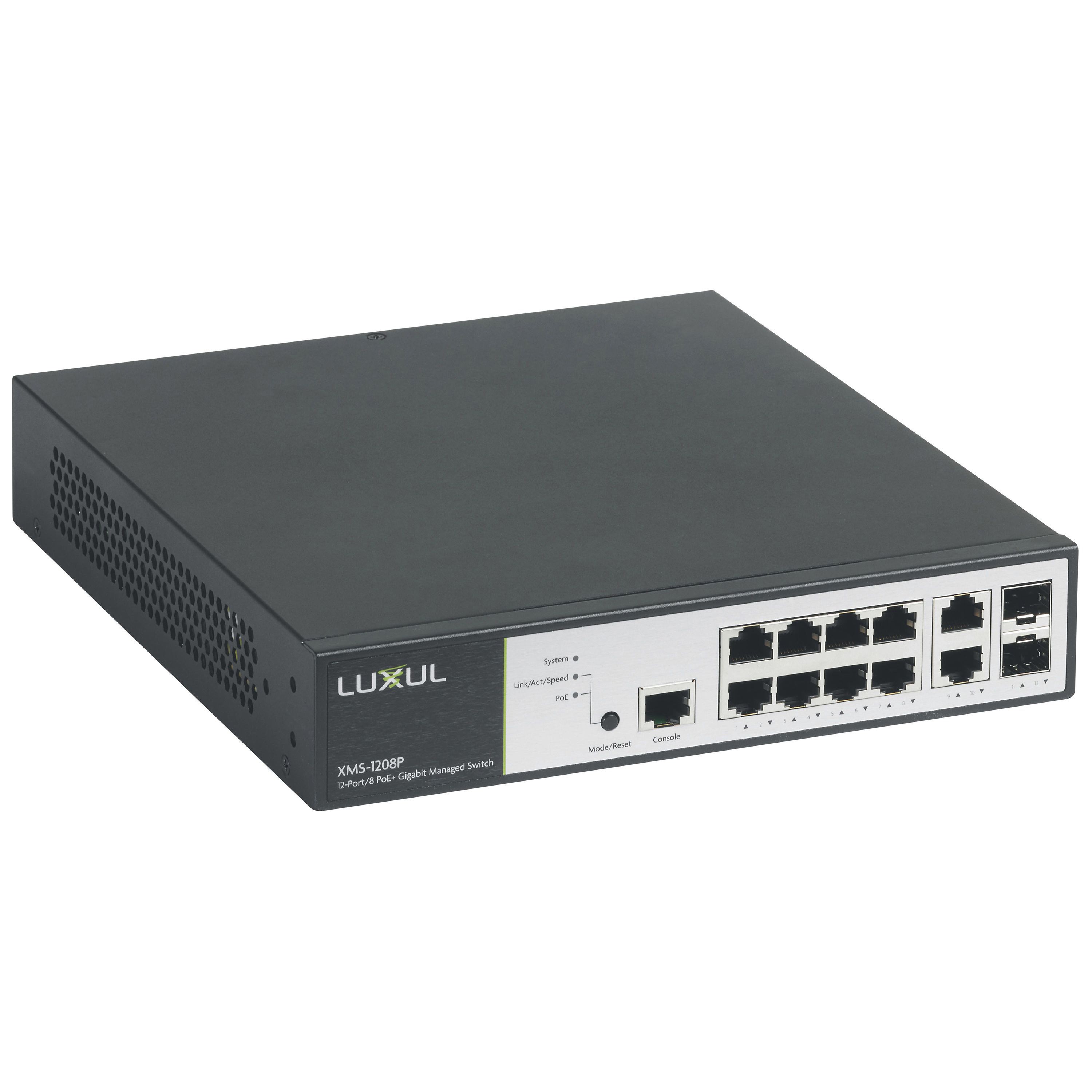 Legrand - Switch 19pouces Ethernet PoE LCS² 10 ports RJ45 (8 ports PoE+) 1Gb manageable
