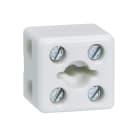 Legrand - Bloc de jonction porcelaine bipolaire 1 trou de fixation 20x18x19mm - 2,5mm²