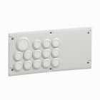 Legrand - Plaque Cabstop IP55 avec 13 entrées Ø5mm à Ø14mm et 1 sortie Ø14mm à Ø24mm