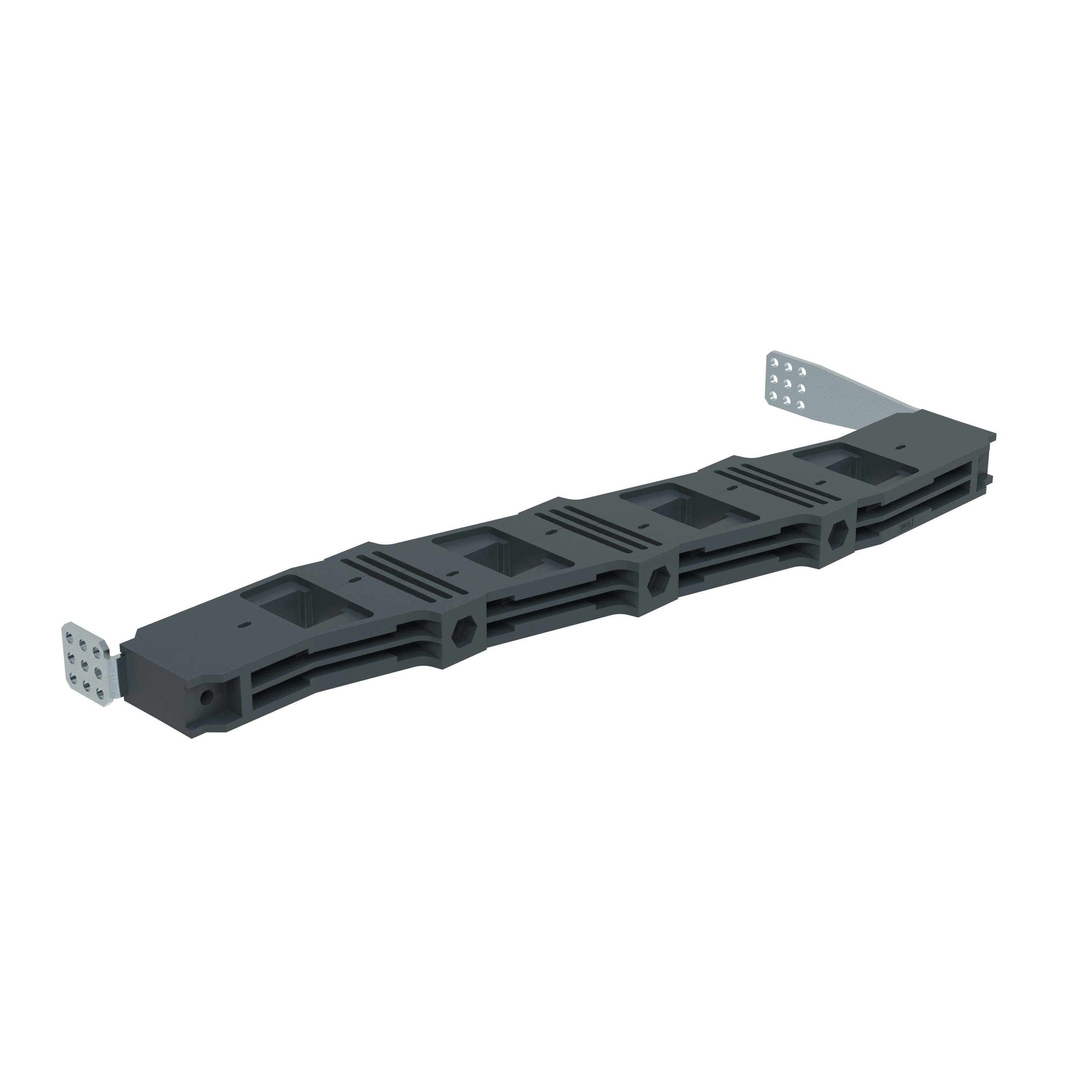 Legrand - Support isolant VX3 entraxe 75 -barre alu en C décalée en gaine à câbles P.975mm