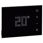 Legrand - Thermostat tactile pour chambre d'hôtel - noir