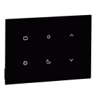 Legrand - Commande tactile 4 scénarios et ouvrants pour chambre d'hôtel - noir