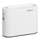 Legrand - Fiche 2x2P latérales 12A 230V 2760W et USB A+C - blanc/gris foncé