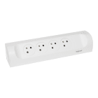Legrand - Rallonge d'angle 4x2P+T Surface à câbler - blanc