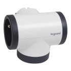 Legrand - Fiche rotative 2x2P+T laterales 16A 230V 3680W avec USB A+C - blanc-gris fonce