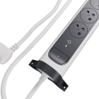 Legrand - Multiprise-bloc rotatif 5x2P+T 16A+2xUSB C 4A - B/N