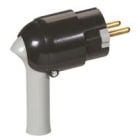 Legrand - Fiche plastique 2P+T 16A à extraction facilitée et sortie latérale - noir