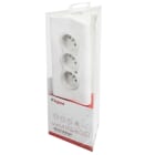Legrand - Rallonge 3x2P+T avec support tablette + 2 USB Type-A et cordon 1,5m - blanc