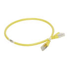Legrand - Cordon catégorie 6A S/FTP PVC jaune - 0.3m