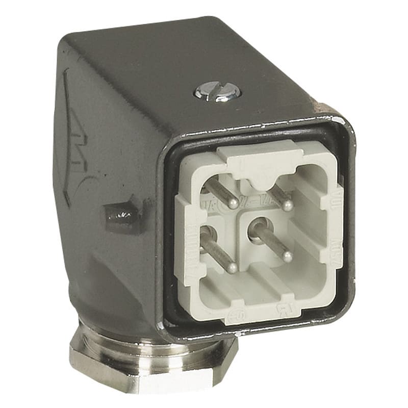 Legrand - Connecteur multipoles capot male sortie laterale metal Hypra 400V 10A 4P+T
