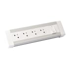 Legrand - Bloc bureau 4x2P+T + 1 interrupteur lumineux à câbler