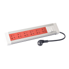 Legrand - Bloc bureau 6x2P+T détrompage + 1 inter et cordon 3m 2P+T