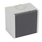Legrand - Socle saillie 2P+T 20A - Plexo - finition gris