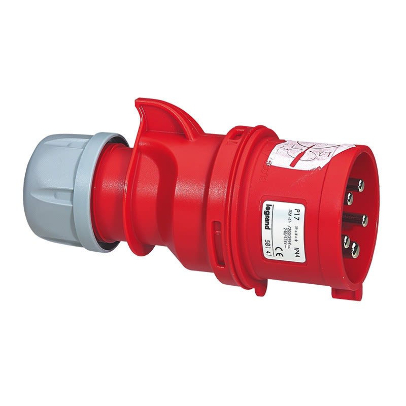 Legrand - Fiche inverseur de phases P17 IP44 16A - 380V~ à 415V~ - 3P+T+N