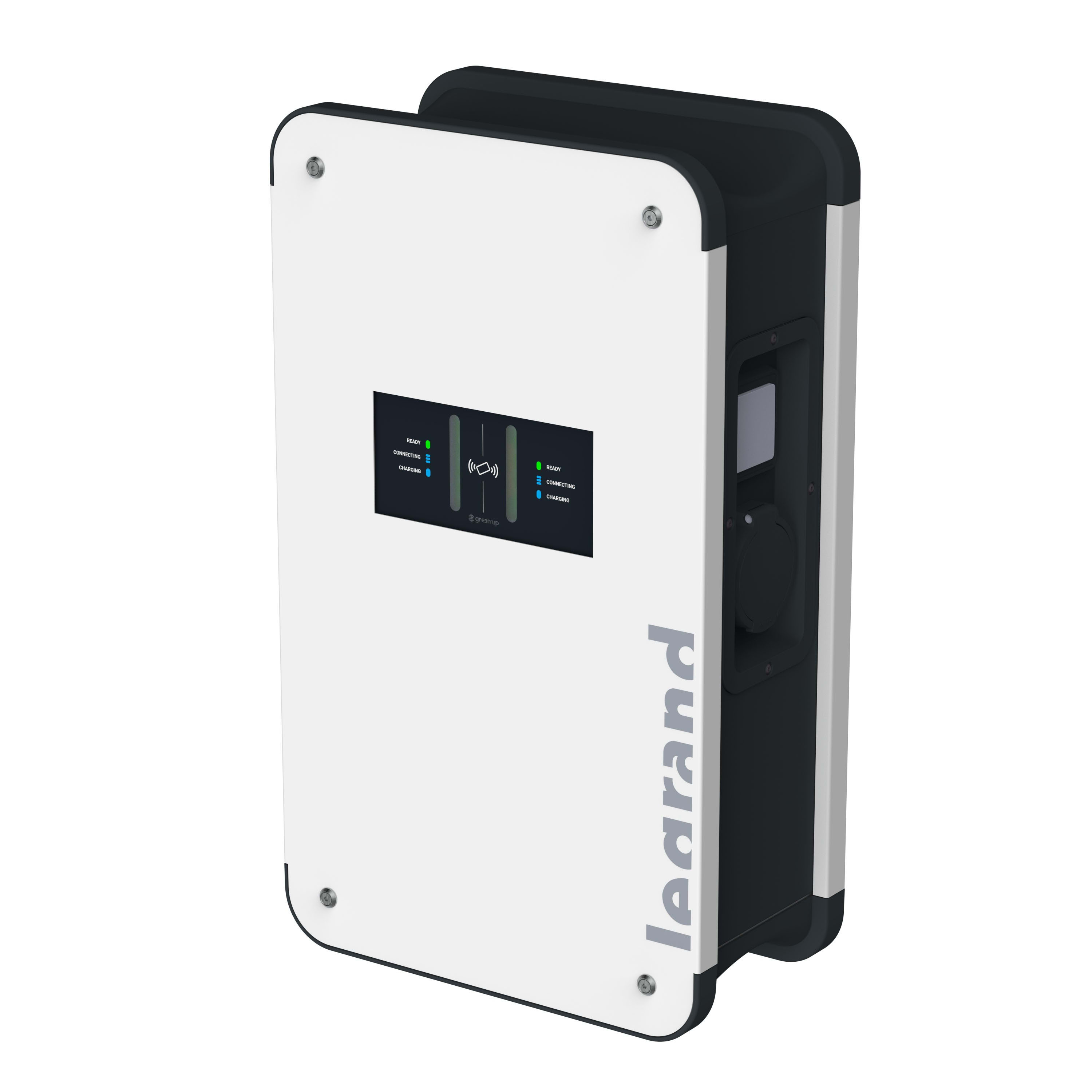 Legrand - Green'Up Control borne recharge métal murale + protection 22kW Mode3 2 véhicules