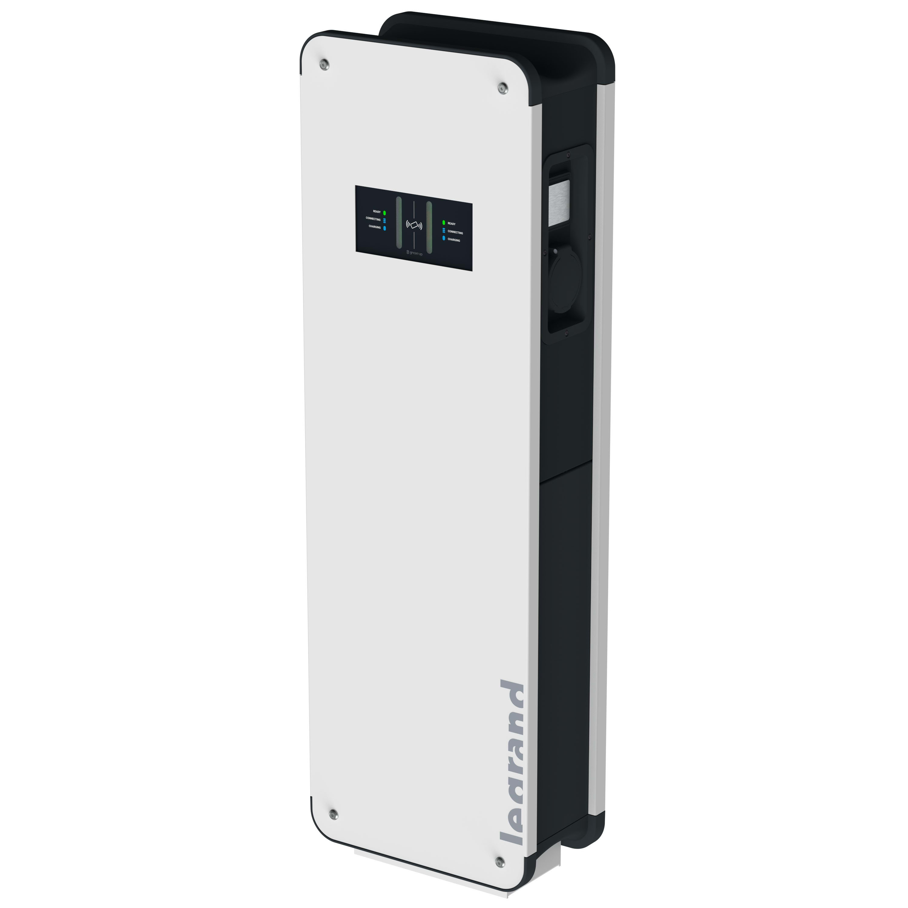 Legrand - Green'Up Control borne recharge métal fixation sol + protection 7kW Mode3 1 VE