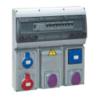 Legrand - Coffret 5 prises P17 IP44 - disj. +inter diff + transformateur de sécurité 150VA
