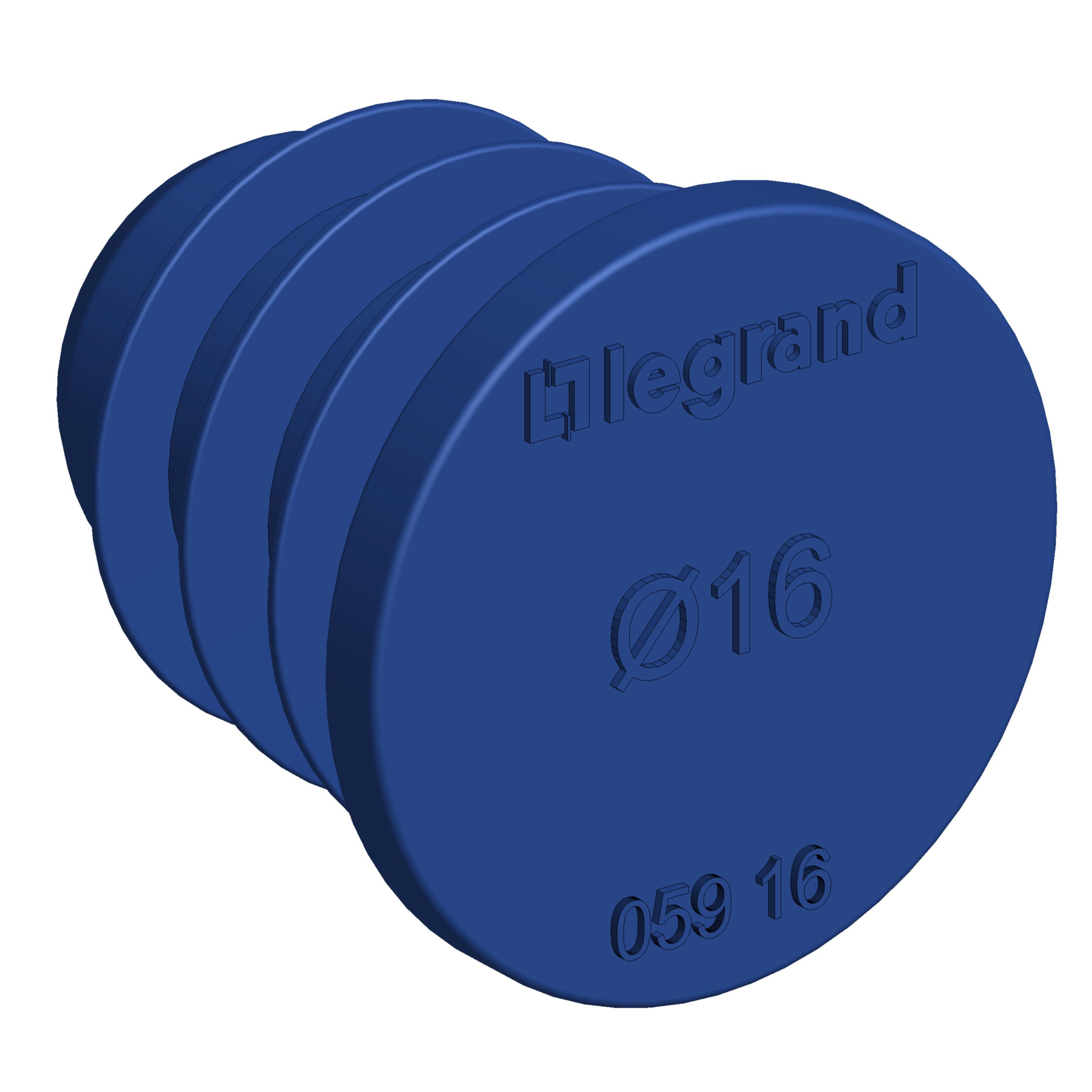 Legrand - Lot de 500 bouchons RE - Ø16mm - IP40 - en plastique