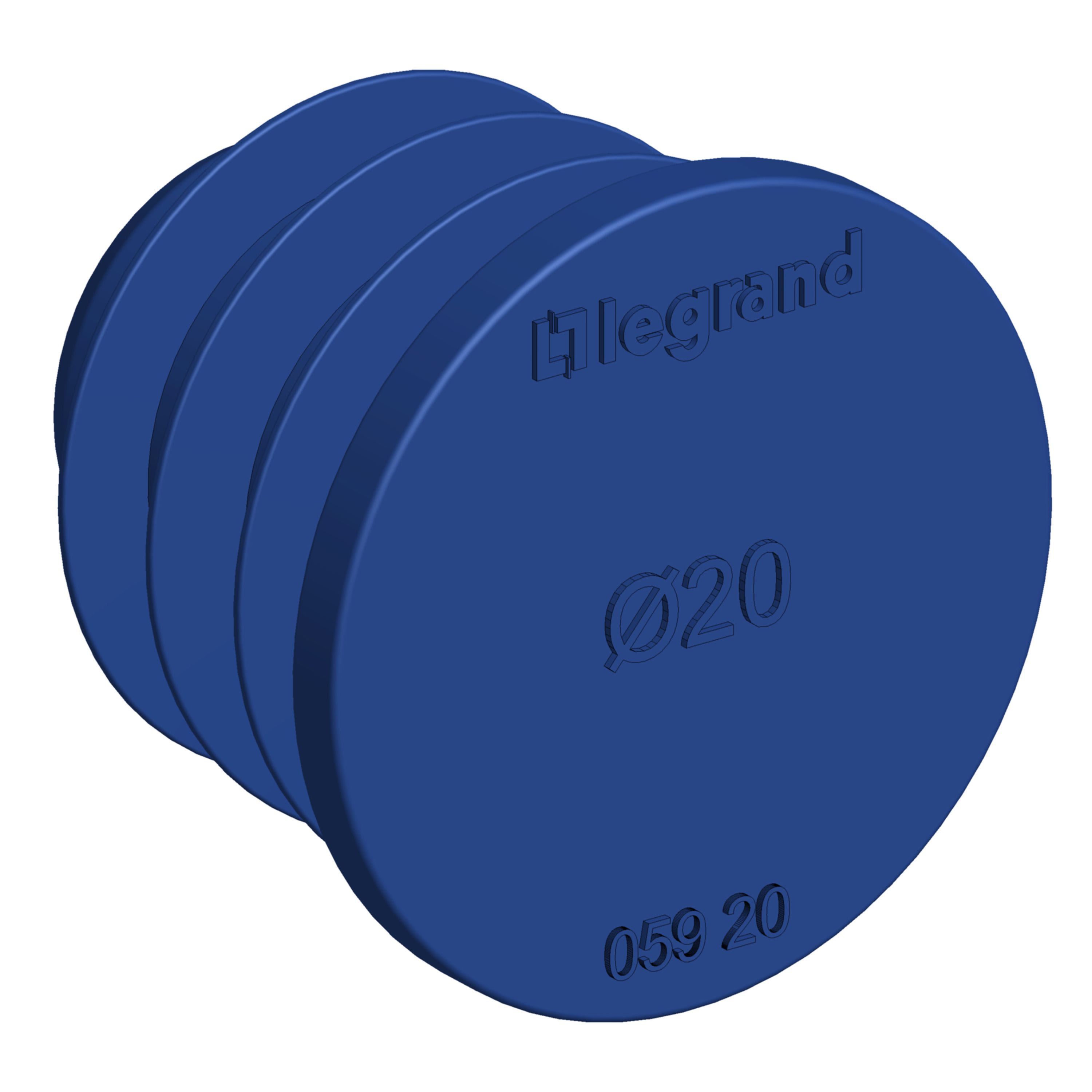 Legrand - Lot de 500 bouchons RE - D20mm - IP40 - en plastique
