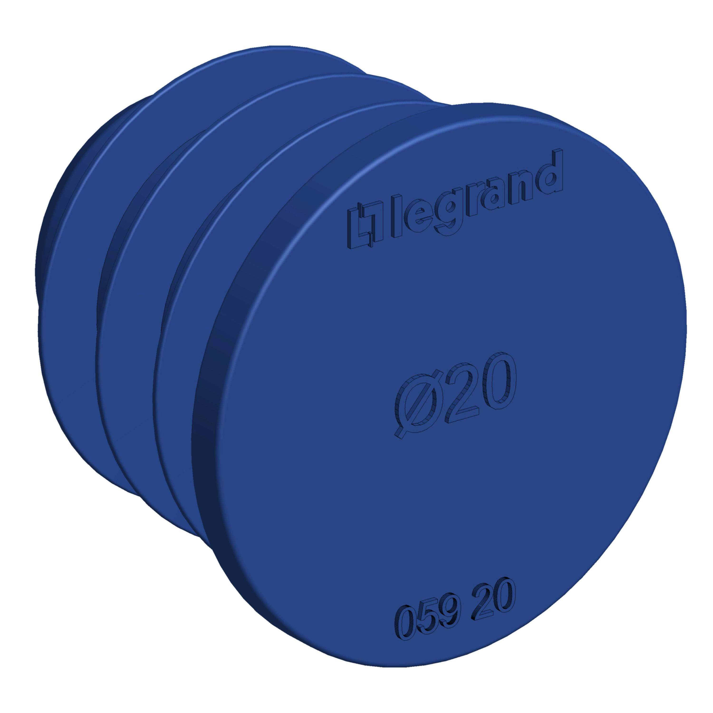 Legrand - Lot de 500 bouchons RE - Ø20mm - IP40 - en plastique