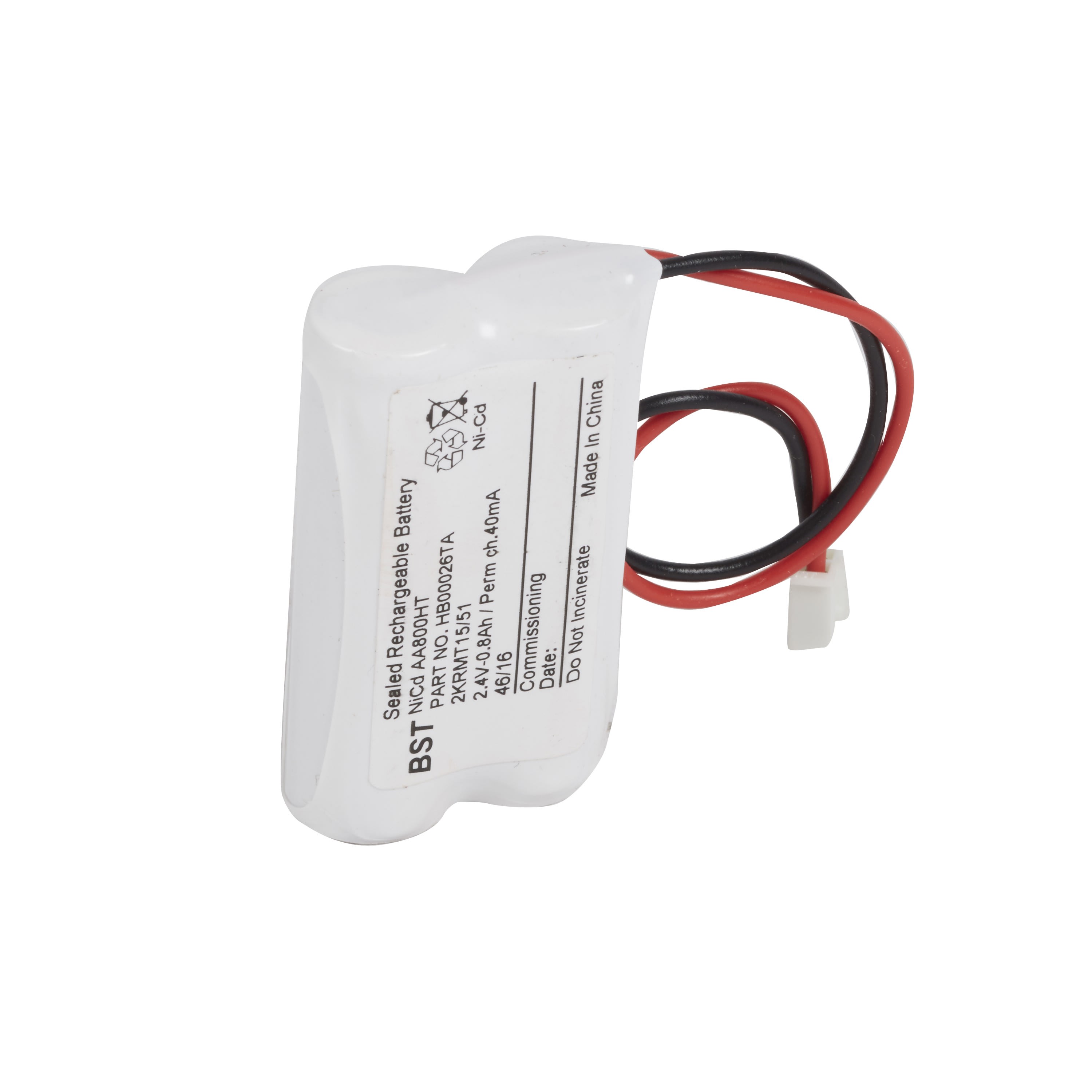 Legrand - Batterie Ni-Cd 2,4V 0,8Ah pour blocs Kickspot évacuation, BAES+BAEH, BAEH ECO1