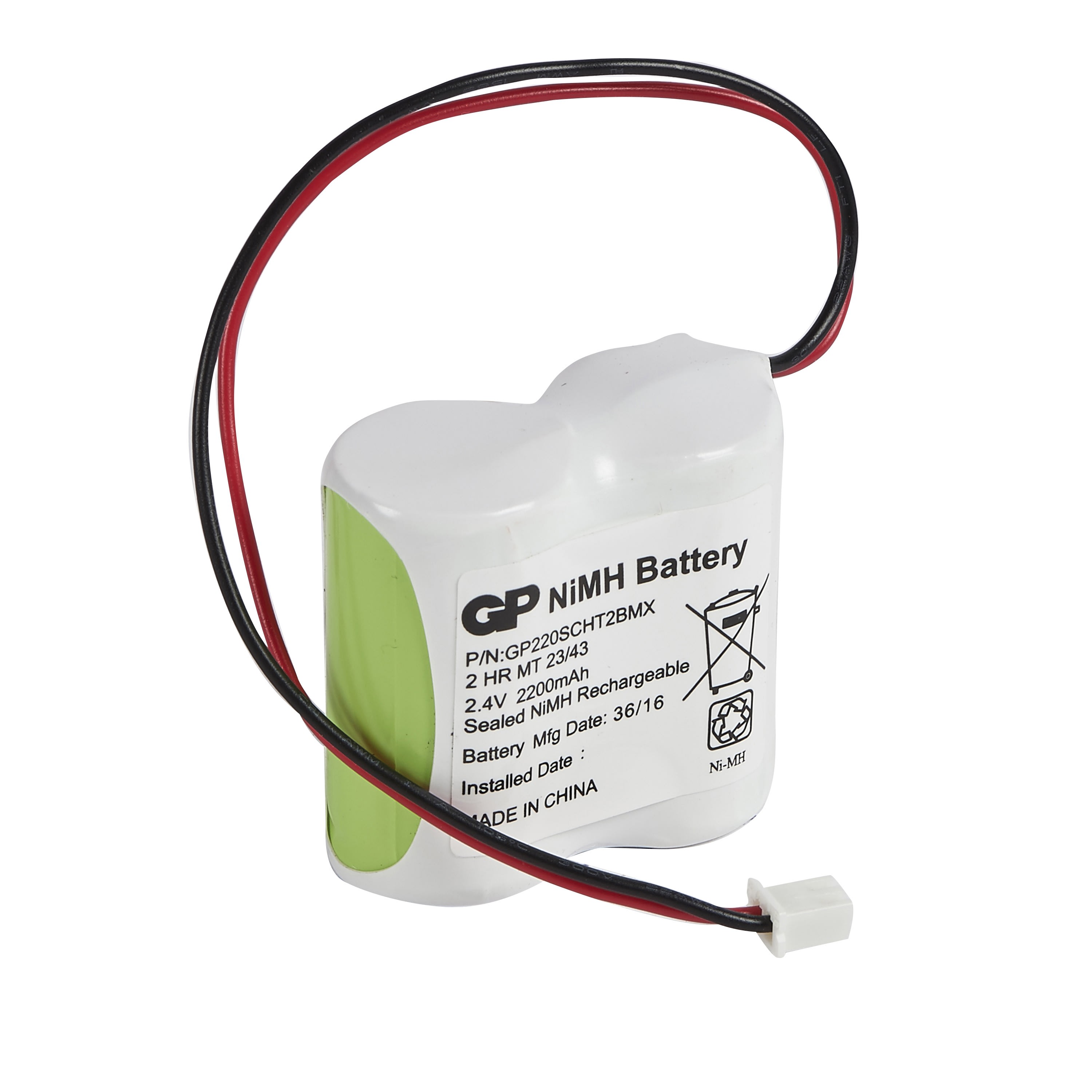Legrand - Batterie Ni-Cd 2,4 V - 2,2 Ah pour maintenance blocs Kickspot